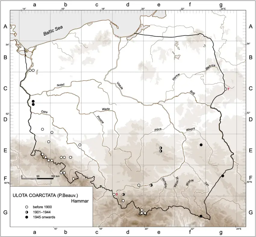 Distribution-map-for-Ulota-coarctata-P-Beauv-Hammar-in-Poland.png