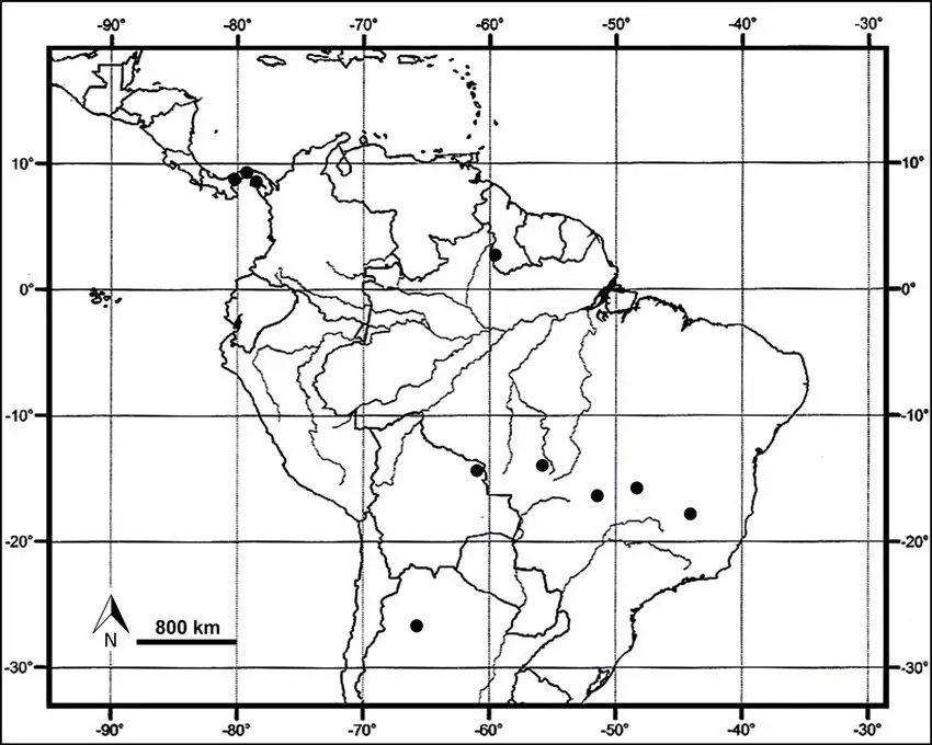 Distribucion-de-Trachyphyllum-dusenii-Muell-Hal-ex-Broth-Broth-en-el-Neotropico.png